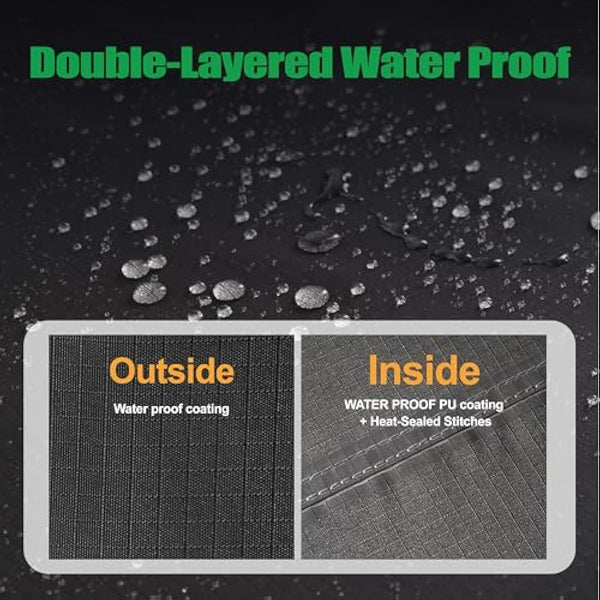 F&J Outdoors Garden Furniture Covers 274x208x84cm Large Outdoor Furniture Covers Waterproof Heavy Duty UV Resistant Tear Resistant Windproof Sectional Sofa Cover Garden Furniture Cover, Grey