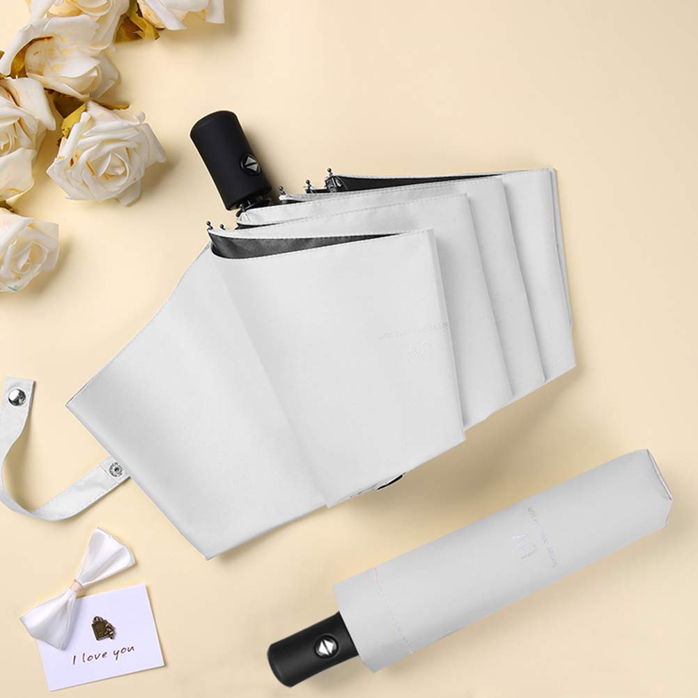 Maibar Umbrella Windproof Strong 24 Ribs Compact Umbrellas Sun UV Protection spf 50 Folding Travel Large Auto Open Close Umbrellas Umbrella (Black)