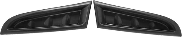 GAZOZ PERFORMANCE Exterior Accessories - Replacement Front Bumper Side Vent Covers RH+LH for 2006-2007 Impreza WRX STI, 06 07 STi GDF - Black Prime