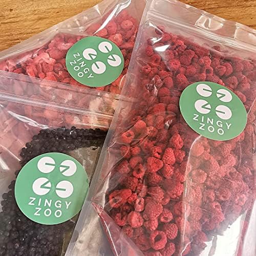 Freeze-Dried Raspberries | XXL 500g Premium Vegan Raw Freeze Dried Fruit | Freeze Dried Raspberries Whole Pieces of Raspberry | Dried Berries Dehydrated Raspberries Snacking, Baking, Cocktails, Drinks