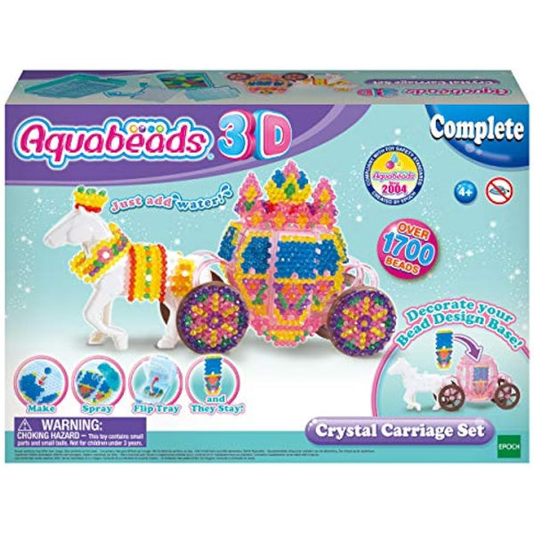 Aquabeads 3D Crystal Carriage Set, Art & Craft bead kit 31363