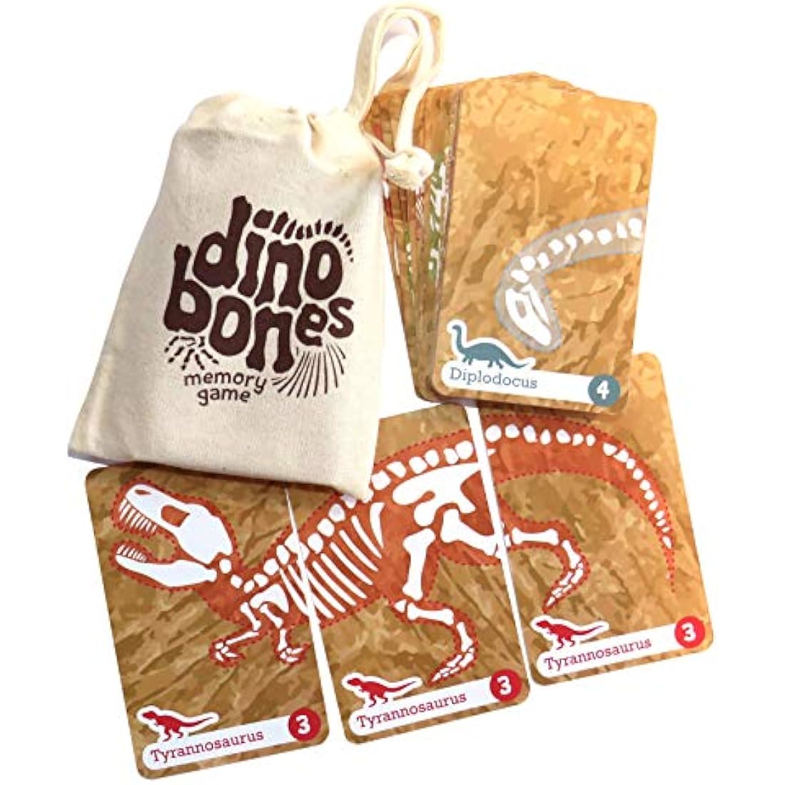 Hillcrest Games Dino Bones - Dinosaur Memory Game
