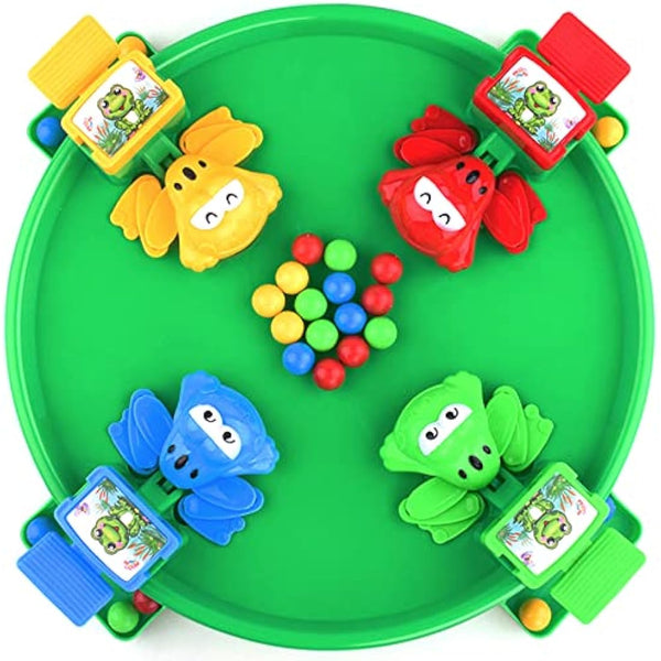 EPHIIONIY Bambiya Hungry Frogs Family Board Game – Intense Game of Quick Reflexes – 4 Player Classic Board Games Fun, Includes All Pieces Needed to Play – Frog Toy for Kids 3 Years and Older