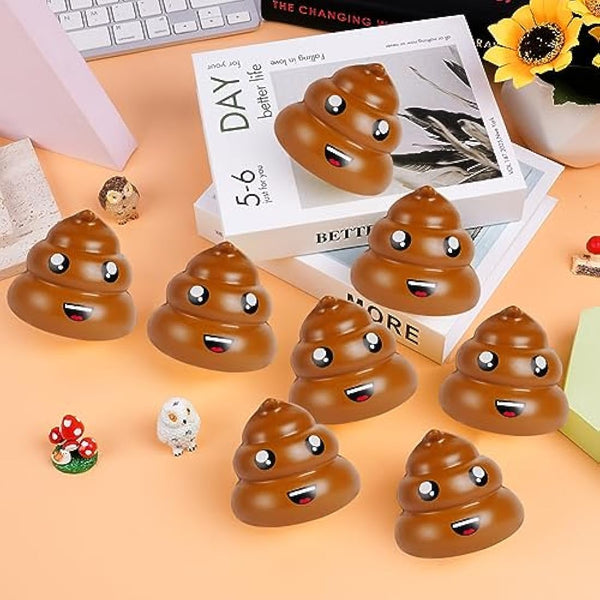 Ainiv Fake Poop Squeeze Stress Balls, 4pcs Stress Relief Ball, Sensory Stress Ball for Kids and Adults, Hand Exercise Stress Relief Balls, Squeeze Toys for Anxiety, Fidget, Tension, Manage Anger
