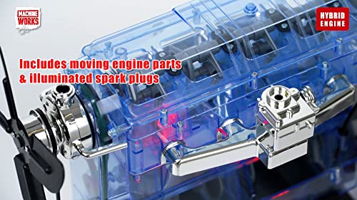 Machine Works Build Your Own Porsche 911 Boxer Engine Toy - Replica Model Building Kit - Features Sounds and Illumination, 280+ Pieces, 10+ Years