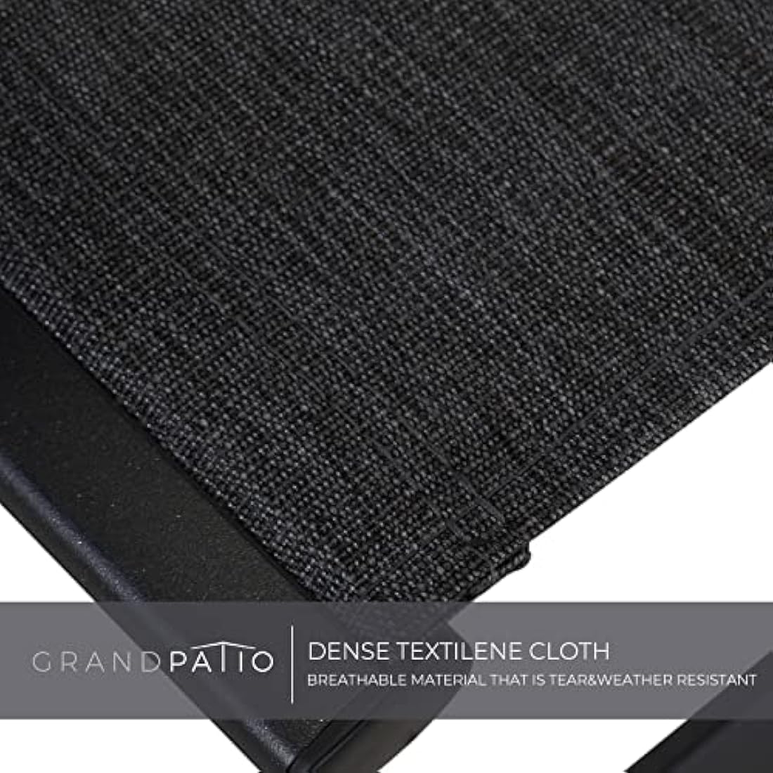 Grand patio folding chair, Aluminium garden chairs with Armrest & Mesh breathable Seat, Adjustable 6 Position High Backrest, foldable dining chair for Outdoor, Garden, Dining room (Black)