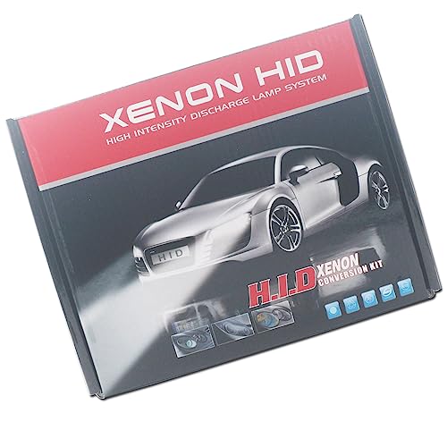 HSUN HID Conversion Kit,With Reliable Ballast Fit Car Factory Headlight,6000K Xenon White (H1)