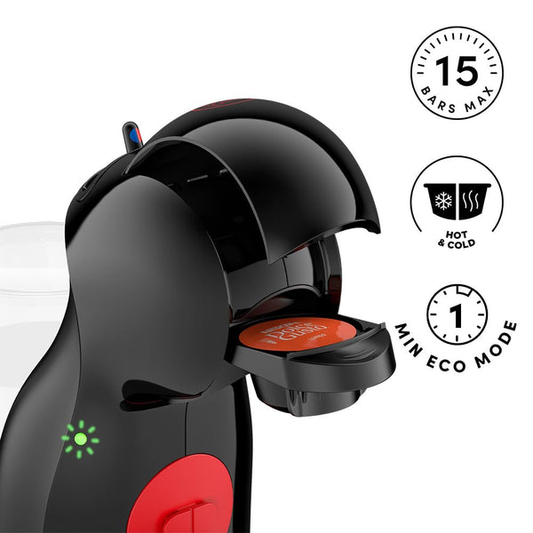 NESCAFÉ DOLCE GUSTO De'Longhi Piccolo XS Pod Capsule Coffee Machine, Espresso, Cappuccino and more, EDG210.WB, 0.8 litres, White and Black