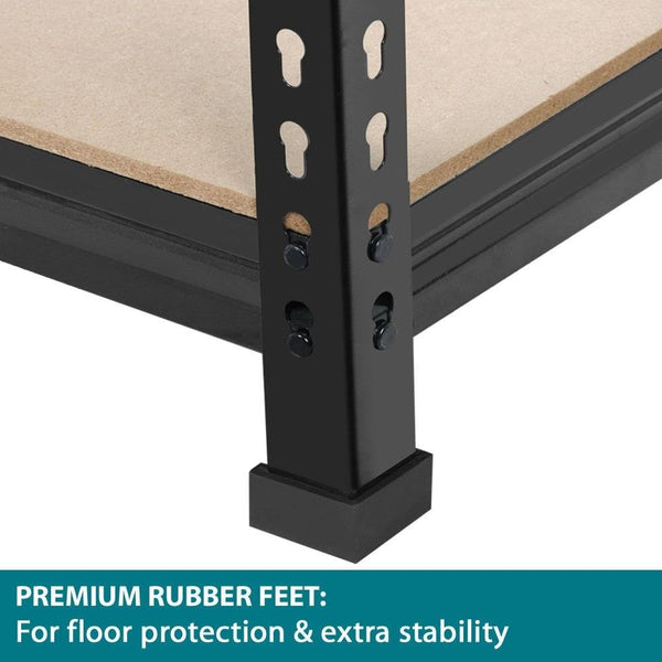 Yaheetech 5 Tier Garage Shelving Units, Heavy Duty Racking shelves, 150KG Per Shelf/750KG Capacity, 70cmx30cmx150cm（LxWxH,Dark Gray