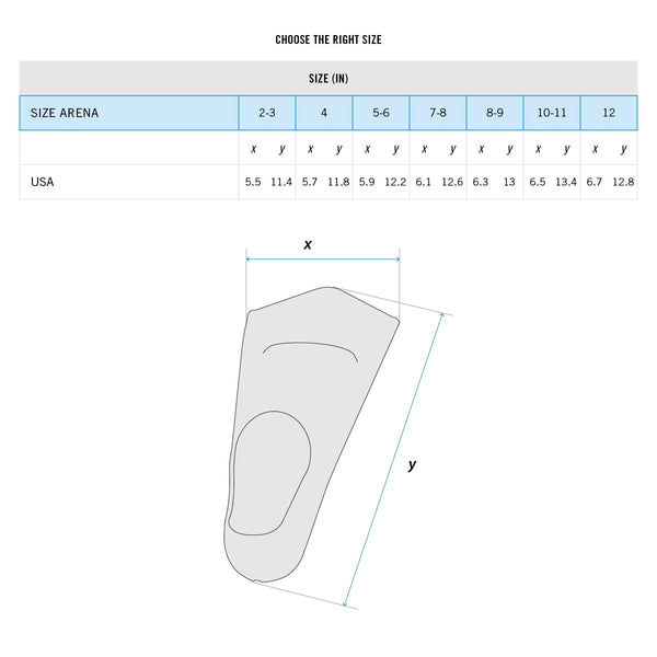 arena Powerfin Swimming Pool Training Fins, Adult Swimming Pool Fins, 100% Silicone Fins, Comfortable Short Swimming Pool Fins, 6-7, Black