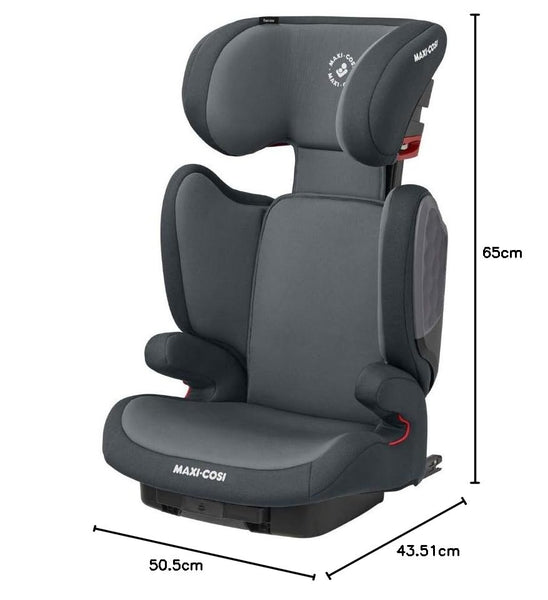 Maxi-Cosi Tanza i-Size, High Back Booster Seat, 3.5–12 years, 100–150cm, Compact Foldable Car Seat, 10 Headrest Positions, G-CELL Side Impact Protection, Padded & Elevated Kids Car Seat, Full Black