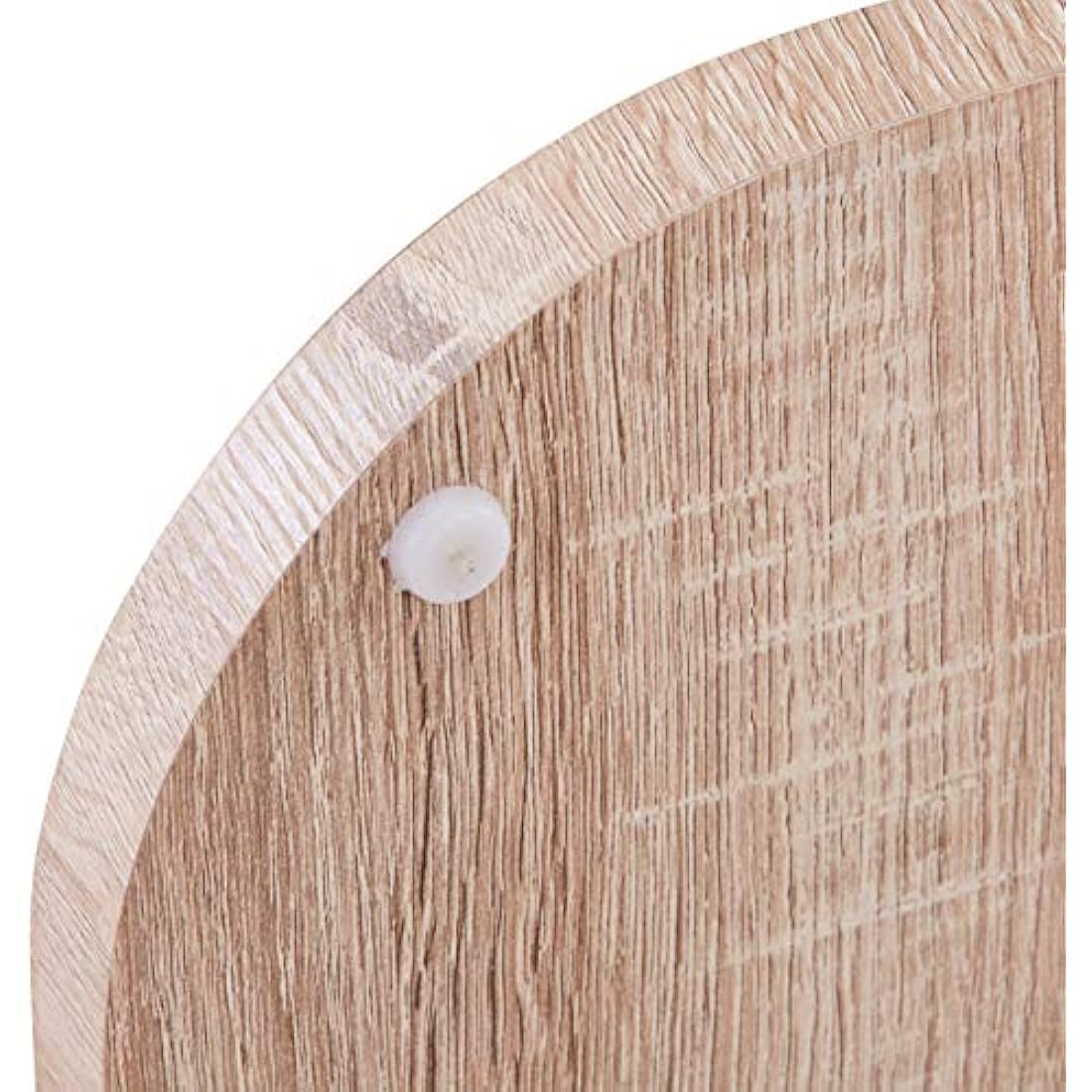 GOLDFAN Glass Wood Side Table End Table Small Coffee Table Lamp Sofa Bedside Table with Storage for Living Room/Bed Room, Oak Finish