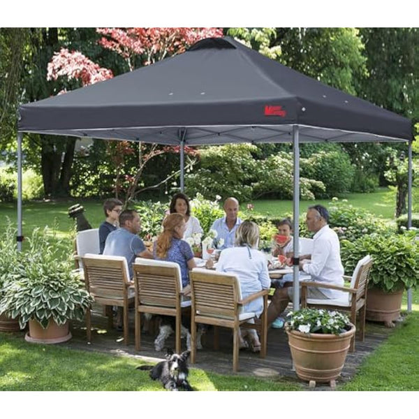 MASTERCANOPY Durable Ez Pop-up Gazebo Tent with Roller Bag (3x3M,Dark Grey)
