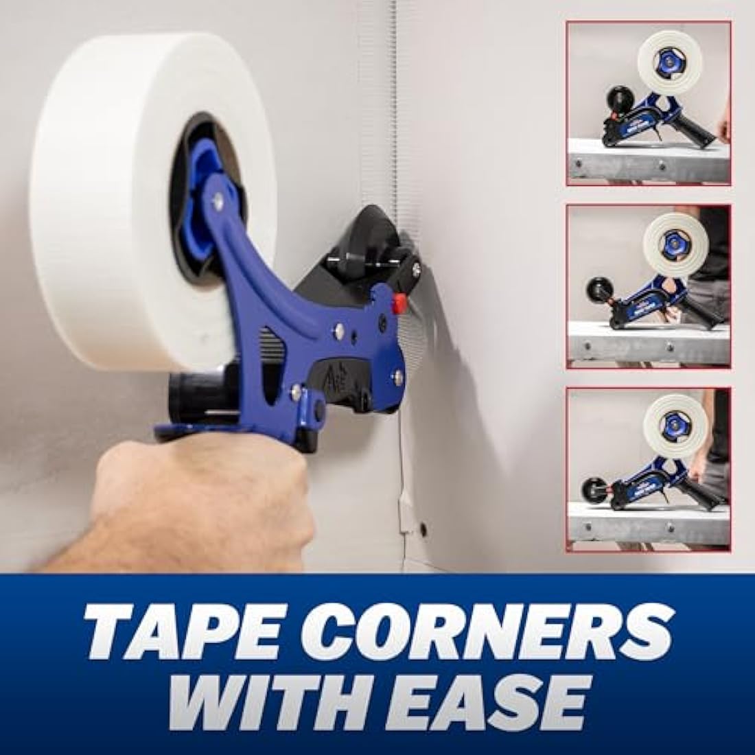 Marshalltown Drywall Plaster Board Mesh Scrim Tape Gun Dispenser MT72, Blue