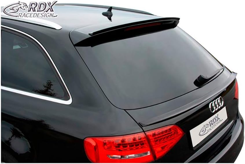 RDX Racedesign Roof spoiler lip compatible with Audi A4 B8 Avant 2008-2015 (ABS)
