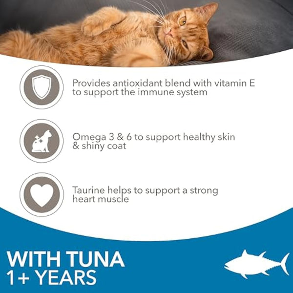 IAMS Adult Complete Dry Cat Food Tuna 10kg - Supports Strong Immune System