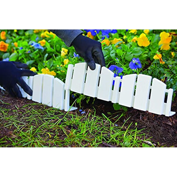 Dimex 3600WT-15C-6 Decorative Adirondak No-Dig Landscape Edging Kit-White