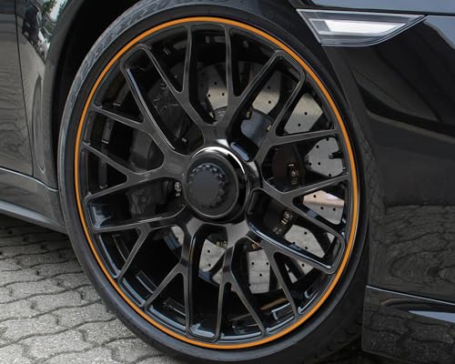 Foliatec FT34388 PIN-Striping rim design orange - Width 6mm: 4x2,15 meter