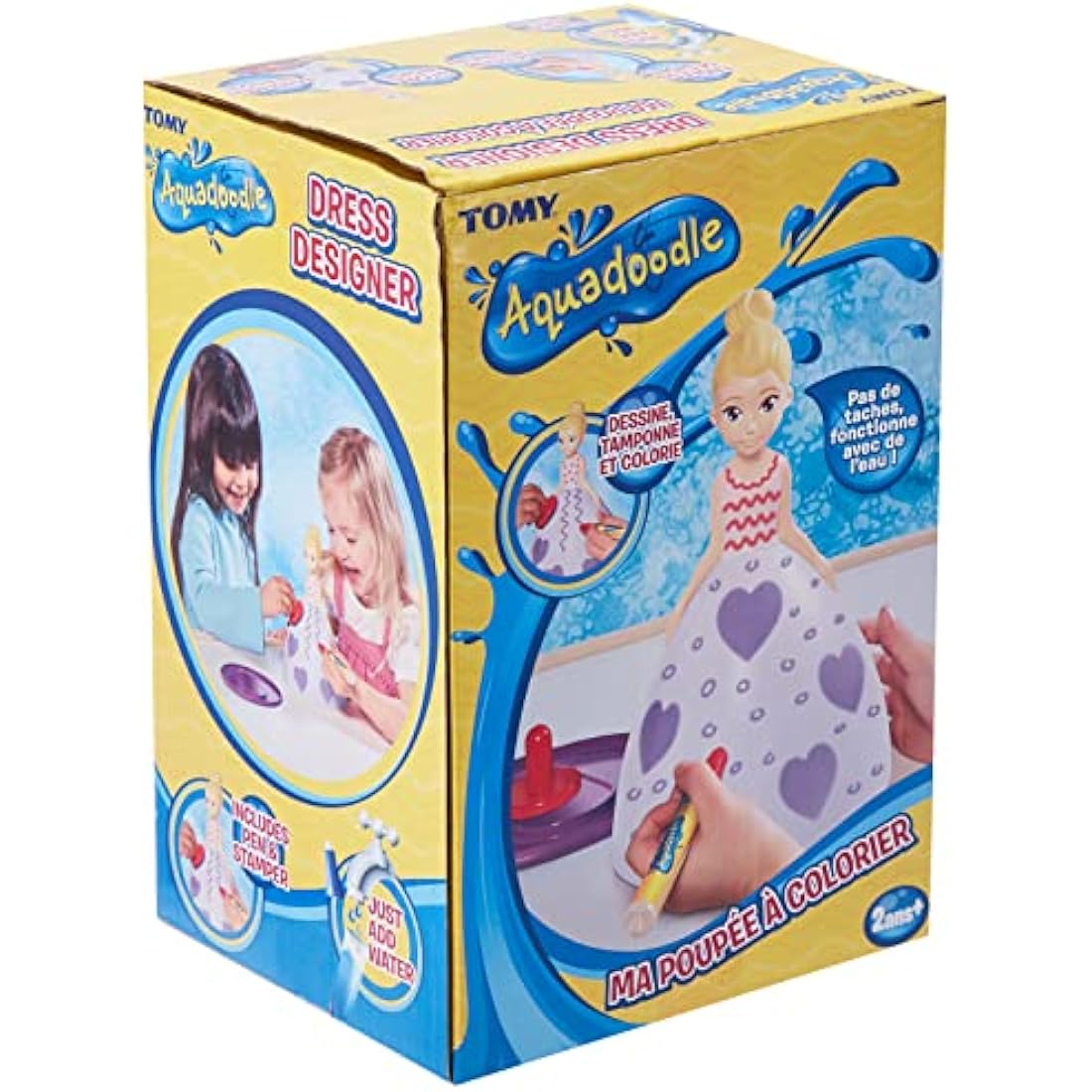 AQUADOODLE Dress Designer, 3D and Mess Free Colouring Kids Toys, Educational Play Pens For Toddlers and Children to Draw and Doodle, Suitable for Girls and Boys Aged 18 Months+