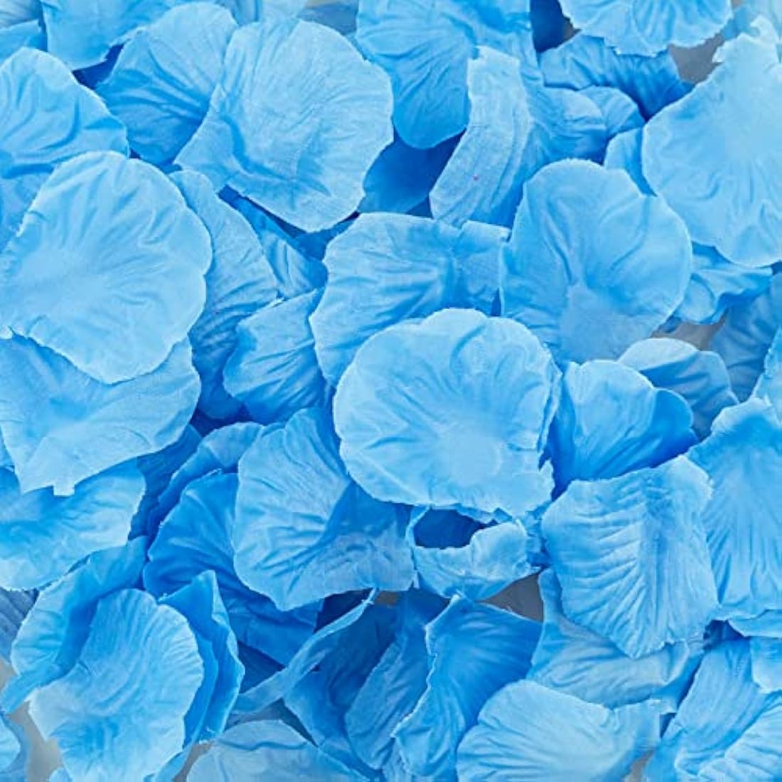 1000 Pcs Rose Petals Artificial Silk Flowers Petals No-Taste Artificial Roses for Wedding Decoration Confetti Table Valentine's Day Party Fake Roses Petals (Light Blue)