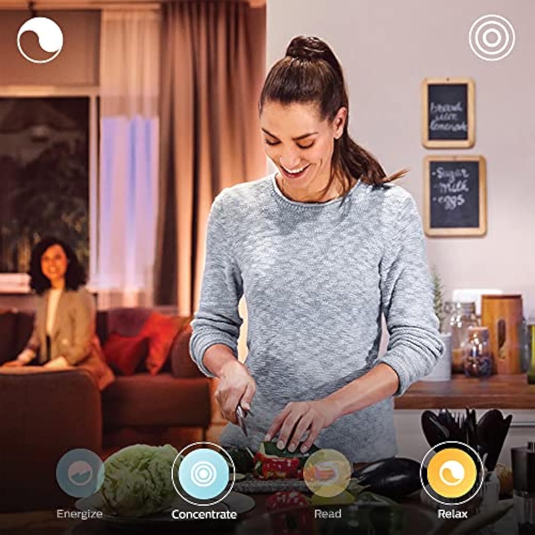 Philips Hue White and Colour Ambiance Smart Light Bulb 2 Pack 75W - 1100 Lumen [E27 Edison Screw] with Bluetooth. Works with Alexa, Google Assistant and Apple Homekit