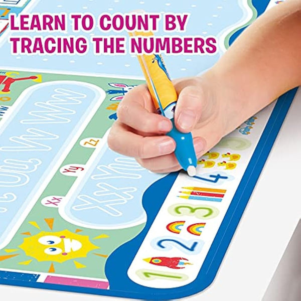 Aquadoodle My ABC Doodle Large Water Doodle Mat, Official TOMY No Mess Colouring & Drawing Game, Suitable for Toddlers and Children Aged 3, 4 & 5 +