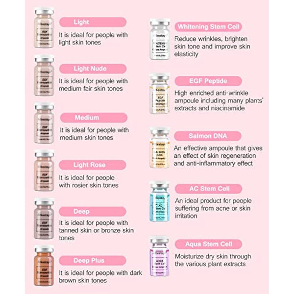 Kybbe Foundation Liquid for Needling System Semi Permanent Base Concealer Waterproof Glow