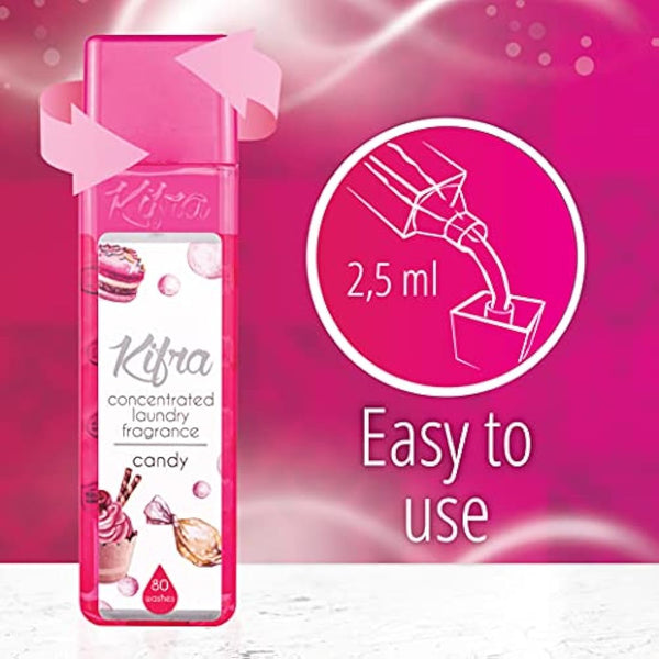 KIFRA CANDY Concentrated Laundry Fragrance 200ml 80 Washing Cycles