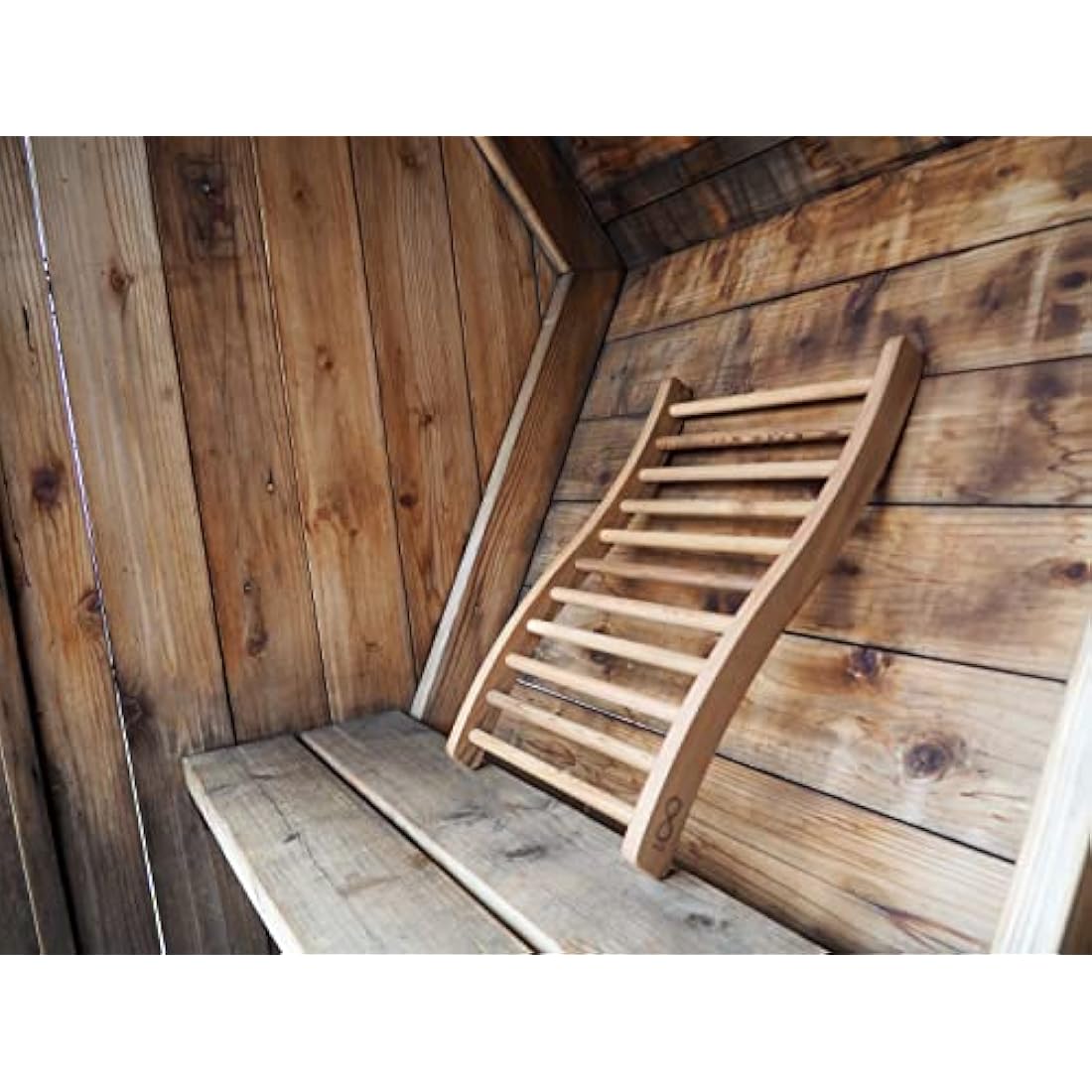 HSE Canadian Red Cedar Ergonomic S-Shape Sauna Backrest (Pack of 2)