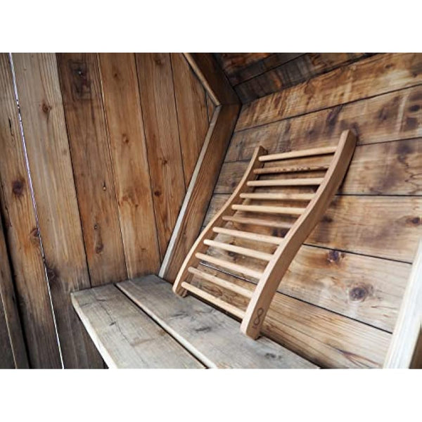 HSE Canadian Red Cedar Ergonomic S-Shape Sauna Backrest (Pack of 2)