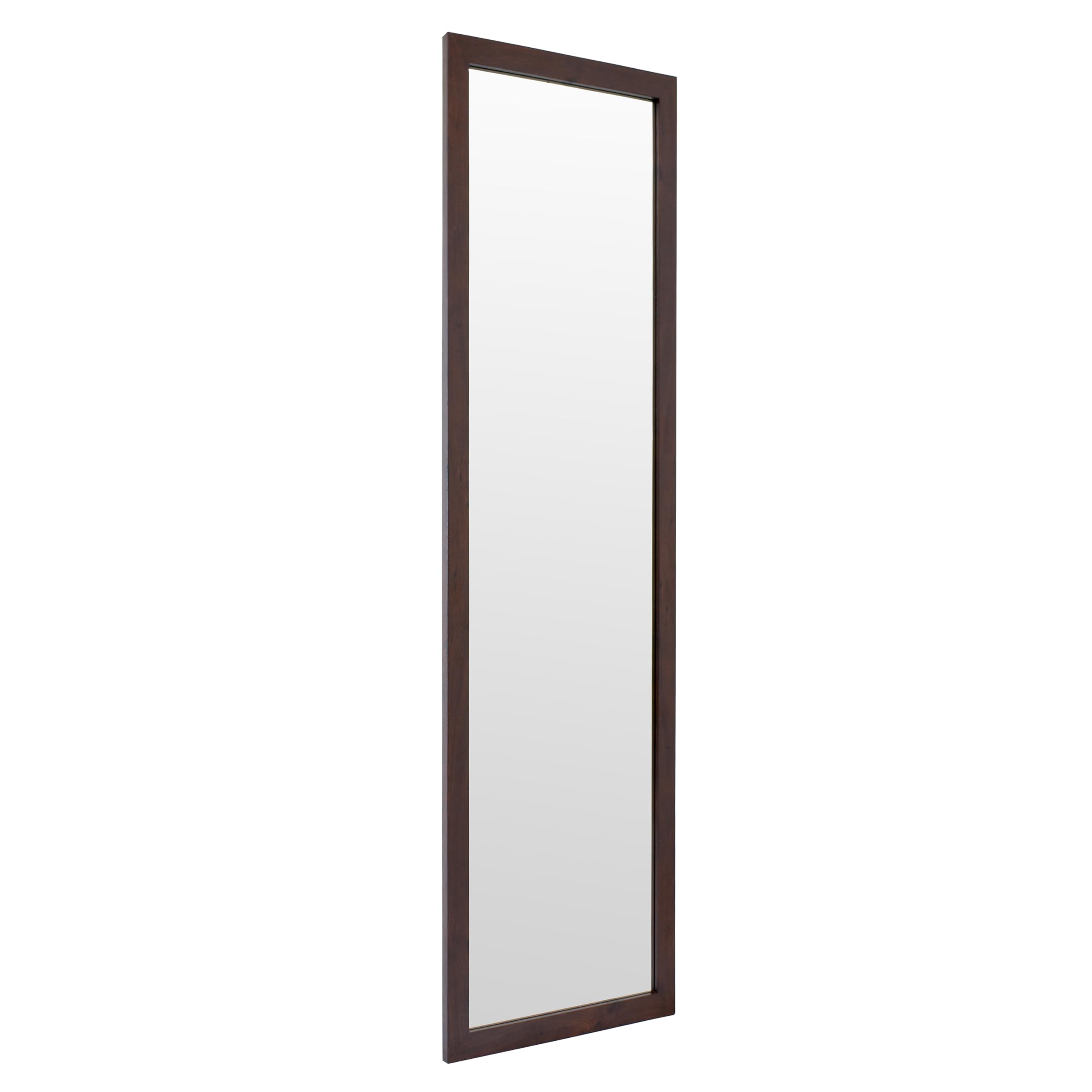 Home Selections Wooden Full Length Wall Mounted Mirror - Brown - 35x110cm