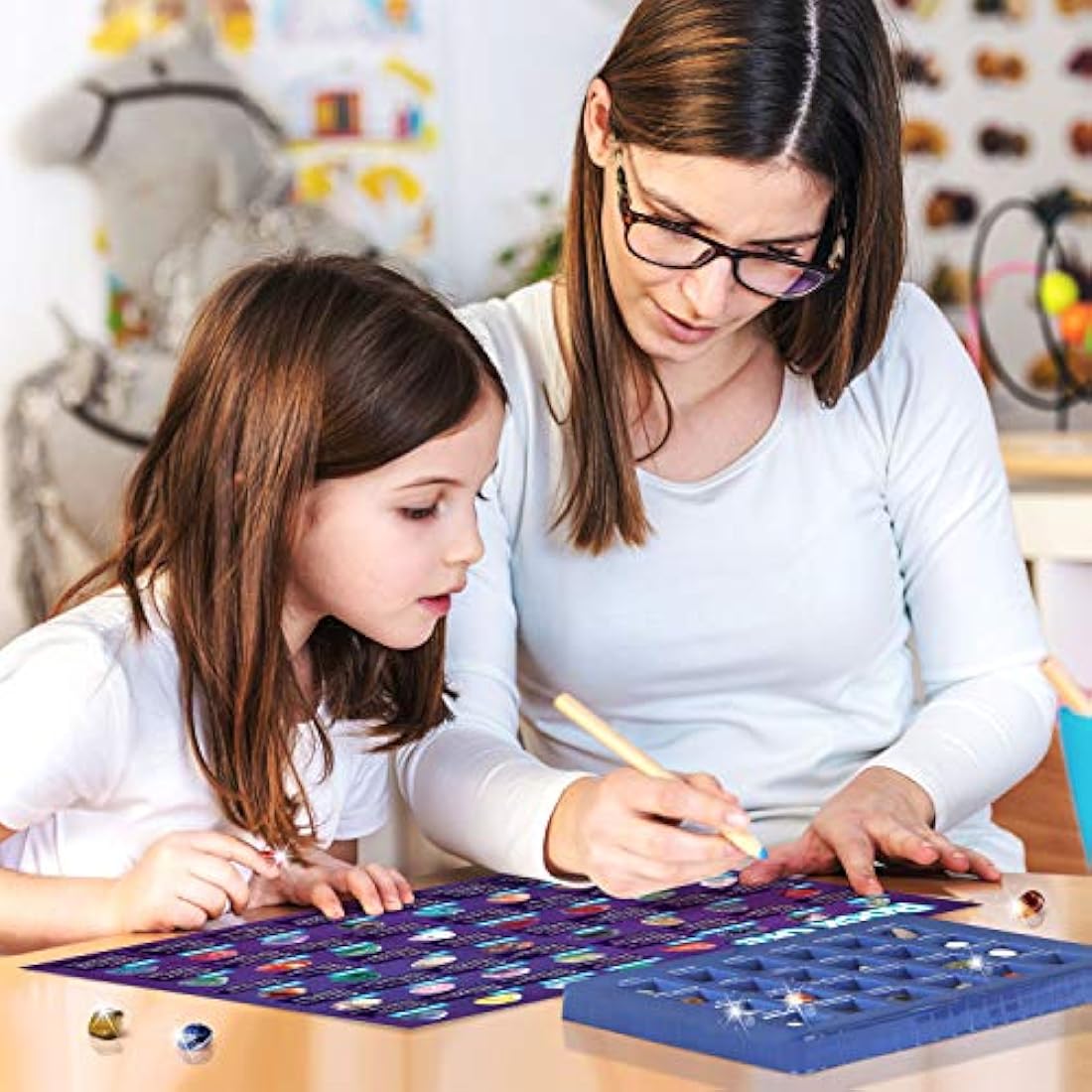 Dr. Daz New Gemstone Collection Rock Mineral Gem Kit for Kids Education Gift for Birthday Party Classroom, Stone Educational Sheet Incldued