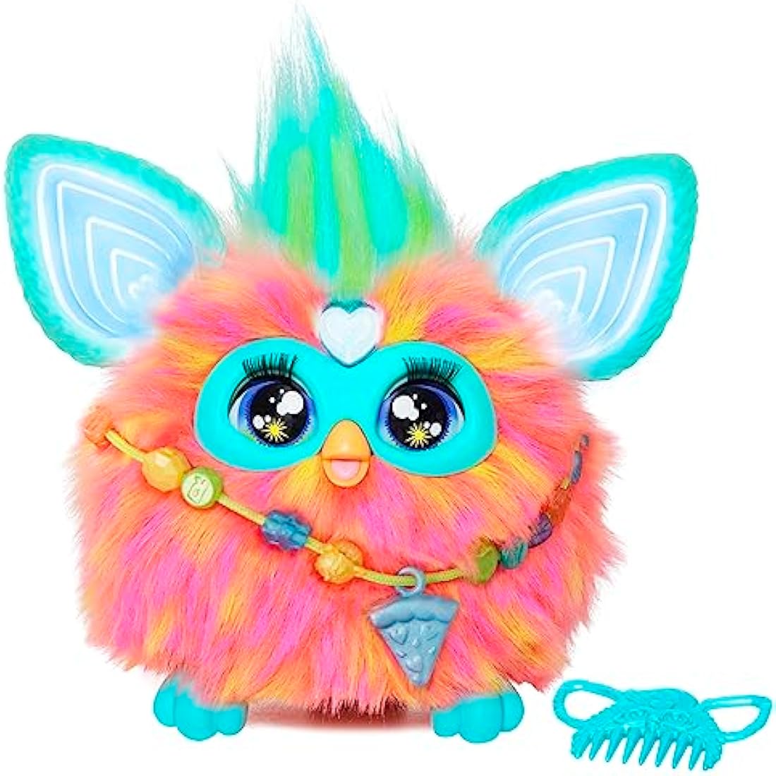 Furby, Juguete interactivo de peluche de color coral - Versión en español