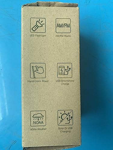 iRonsnow Solar Emergency Hand Crank Weather Radio, Portable Self Powered NOAA AM/FM Radios with SOS Alarm LED Flashlight 2000mAh Smart Phone USB Charger for Camping (Red)