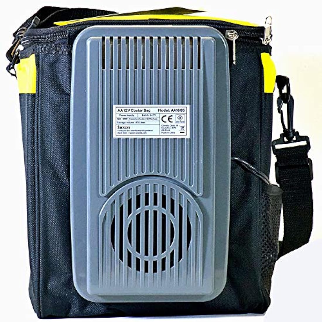 AA AA1685 Cooler Bag - 12V 13L Capacity For Summer Family Picnics Days Out - Keeps Food And Drinks Fresh , Black