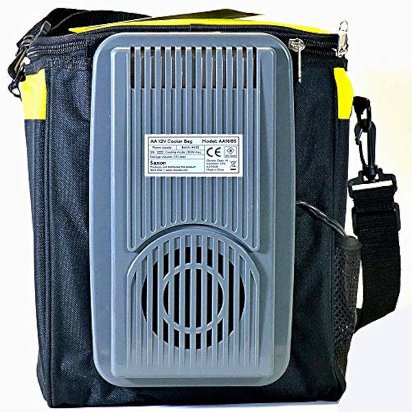 AA AA1685 Cooler Bag - 12V 13L Capacity For Summer Family Picnics Days Out - Keeps Food And Drinks Fresh , Black