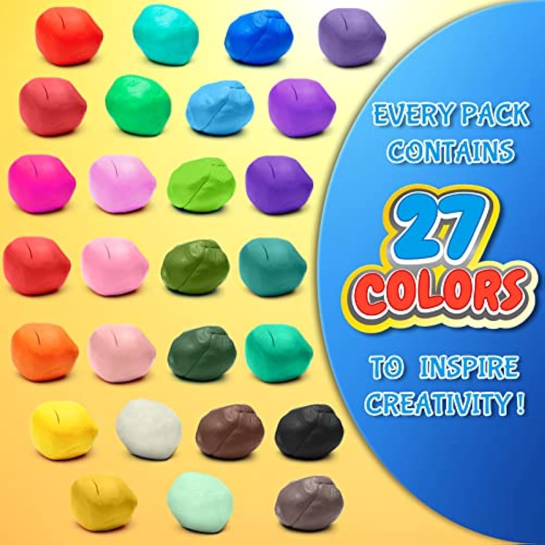 Air Dry Clay 27 Colours, Modelling Clay for Kids, DIY Molding Magic Clay for with Tools, Soft & Ultra Light, Toys Gifts for Age 3 4 5 6 7 8+ Years Old Boys Girls Kids