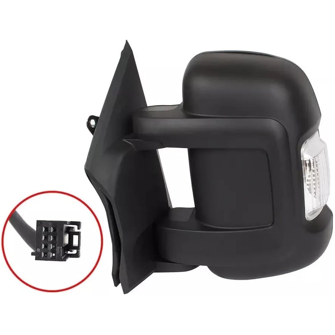 Fits 2022 to 2024 UK Left Side Compatible with Vauxhall Movano MK3 Complete Electric Short Arm Heated Wing Mirror Unit by Autoview (Left Hand Passanger Side)