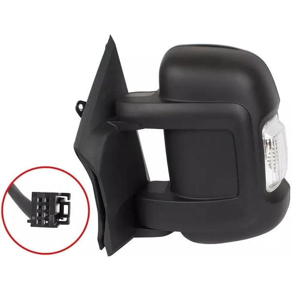 Fits 2022 to 2024 UK Left Side Compatible with Vauxhall Movano MK3 Complete Electric Short Arm Heated Wing Mirror Unit by Autoview (Left Hand Passanger Side)