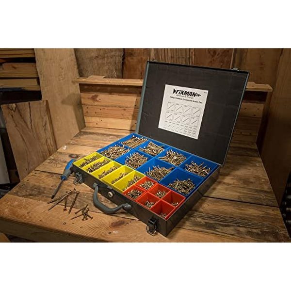 Fixman 640485 Goldstar Countersink Screws Pack 3400pce , Grey