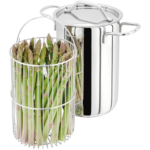 Judge Vegetable Steamer Cooking Pot, 14cm, Stainless Steel Food Steamer with Steamer Pan & Lid, Dishwasher Safe Cookware