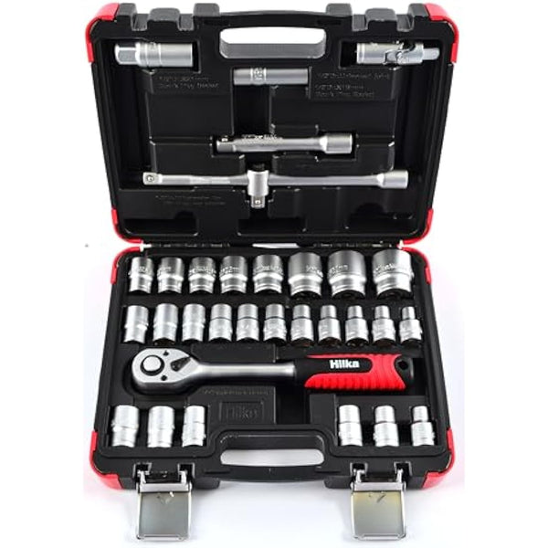 Hilka 01123202 32pce 1/2-inch Drive Socket Set