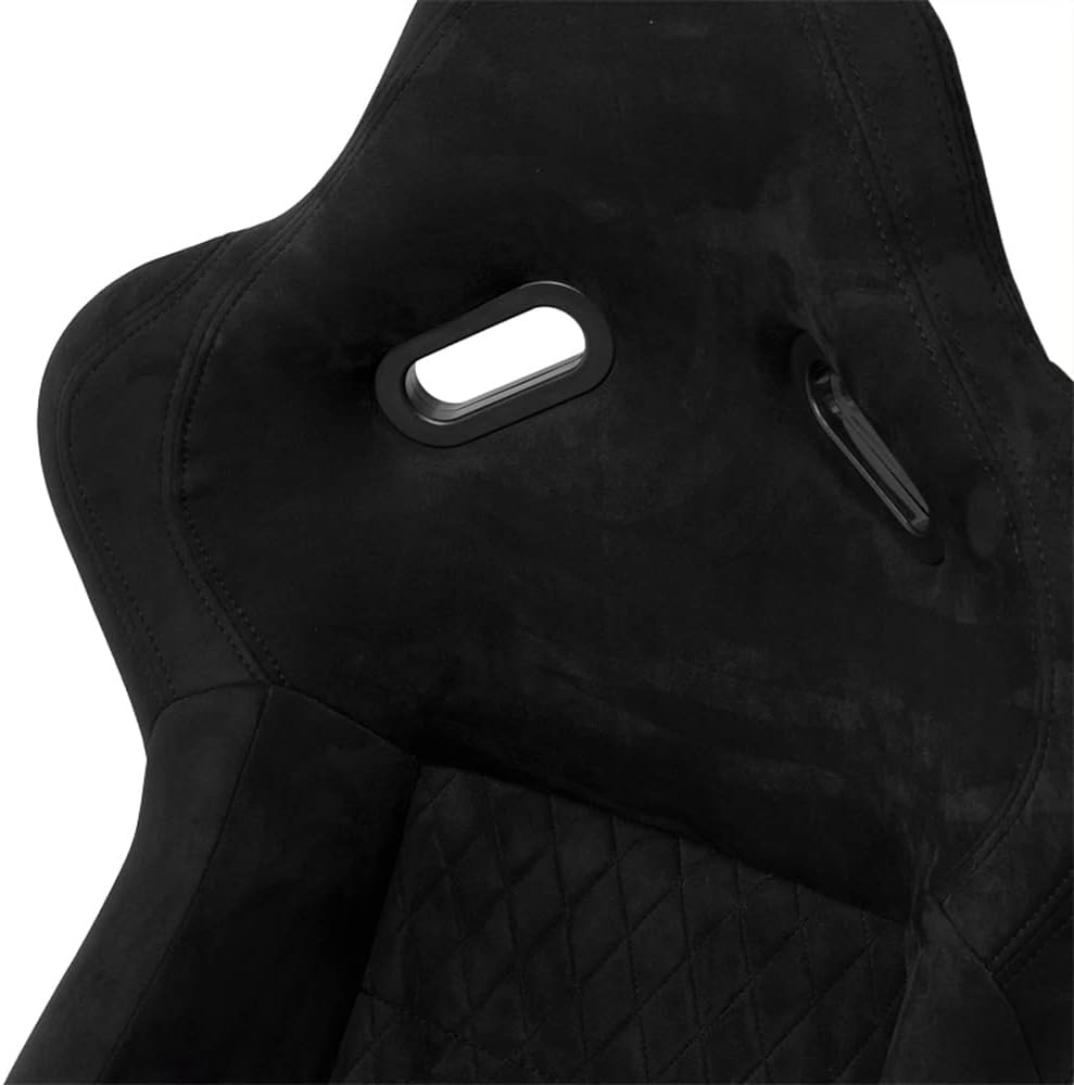 AutoStyle Sport seat 'LV' - Black - Non-reclinable fibreglass back-rest - incl. slides