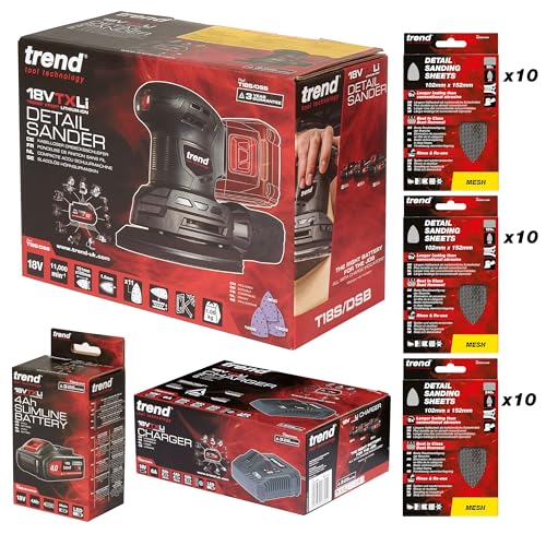 Trend 18V Cordless Brushless Impact Driver with High Performance Motor & Two Speed Settings, Bare Tool (Battery & Charger Sold Separately), T18S/IDB