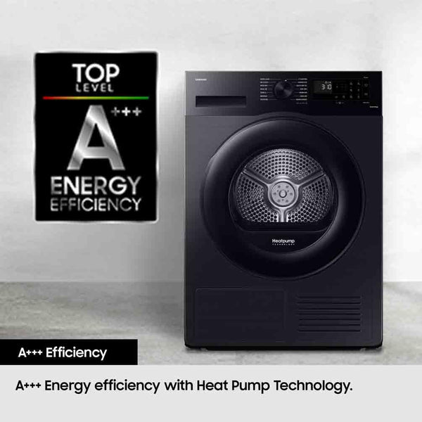 Samsung Series 5 DV80CGC0A0ABEU with OptimalDry and SmartThings, Heat Pump Tumble Dryer, 8kg