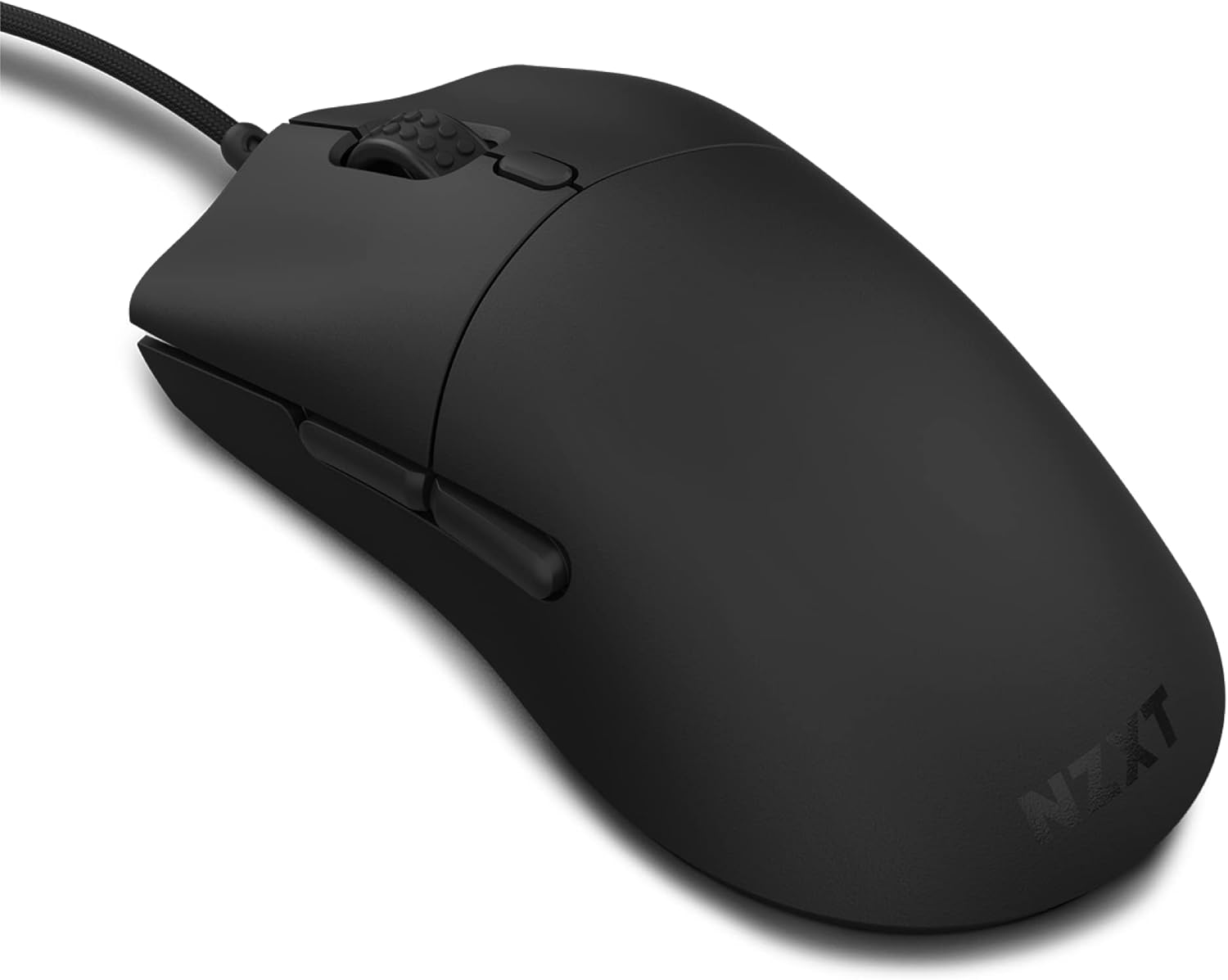 NZXT Lift 2 Ergo | Lightweight Ergonomic Wired Gaming Mouse | Lightweight 61 g Design | 8K Polling Rate | Optical Switches | 26K DPI Optical Sensor | 100% PTFE Feet | Black
