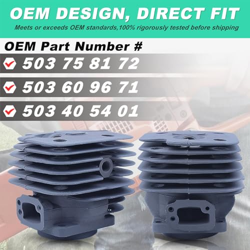 Adefol 52mm Cylinder Piston Needle Bearing Kit For Husqvarna 268 272 272XP 268XP 61 268K Chainsaw