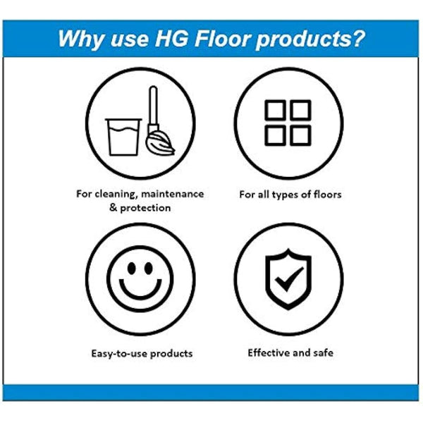 HG Laminate Cleaner Extra Strong, Powerful Laminate Floor Cleaner & Faux Wood Stain Remover for Flooring, Highly Concentrated LVT Floor Cleaner & Vinyl Floor Cleaner - 1 Litre