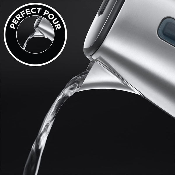 Russell Hobbs Eclipse Stainless Steel & Midnight Blue Ombre 1.7L Electric Cordless Kettle (Quiet & Fast Boil 3KW, Removable washable anti-scale