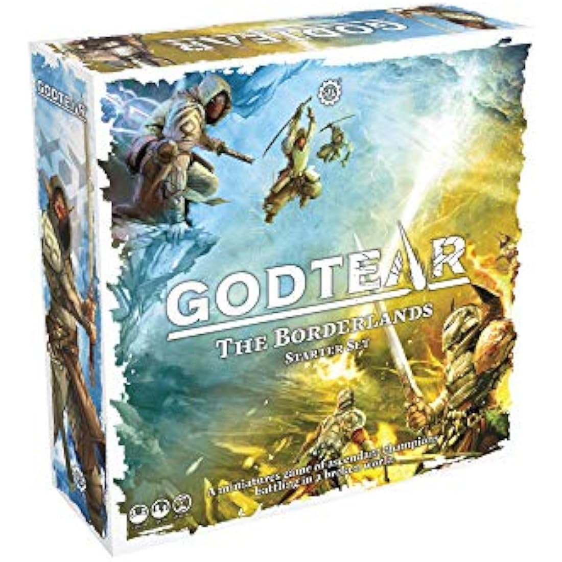 Godtear: The Borderlands Starter Set Board Game with 12 Detailed Miniatures, Tabletop Combat Game (2 Players)